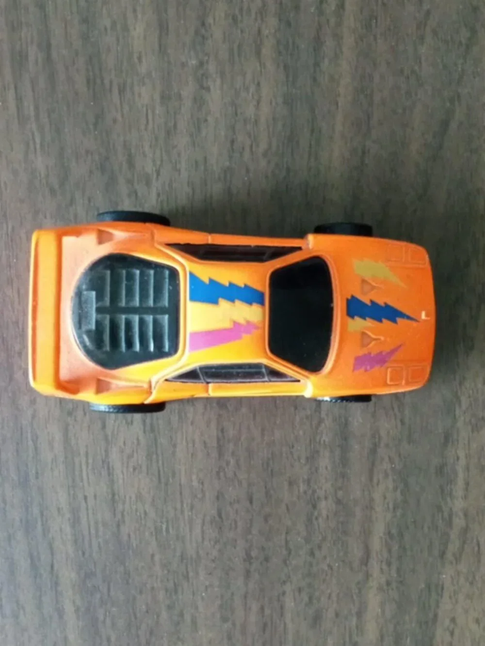 Vintage 1987 Arco Mattel Ferrari Pull Back & Go Racer w/Spoiler + Black Louvers